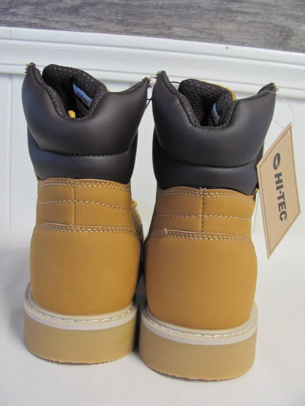 HI-TEC X-T MENS VEGAN LEATHER WORK BOOTS NWOB
